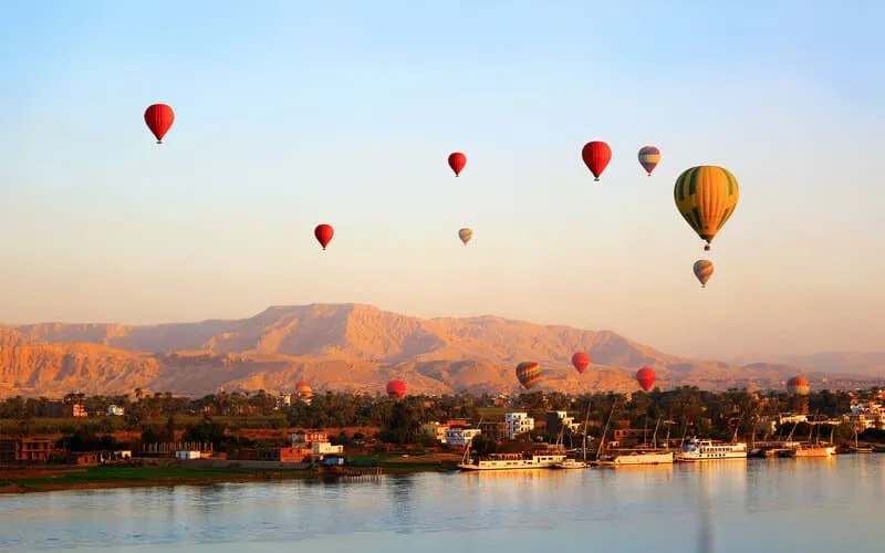 Hot air balloon in Luxor