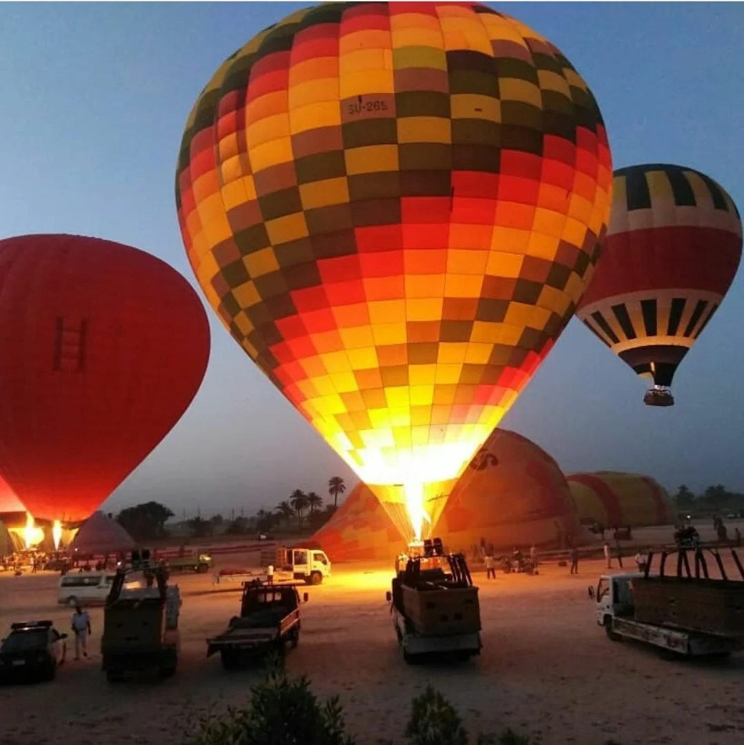 Hot air balloon in Luxor